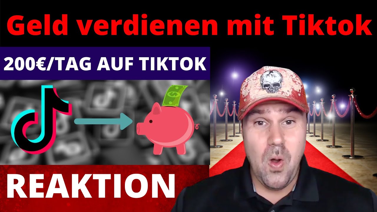 Geld verdienen mit Tiktok ✅ 200 Euro am Tag auf TikTok verdienen - Michael reagiert auf