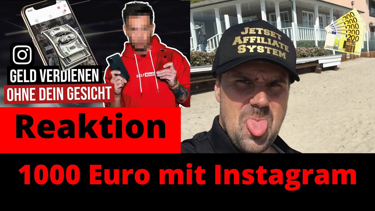 1000 Euro mit Instagram 2022 verdienen  [Michael Reagiert auf] Torben Platzer