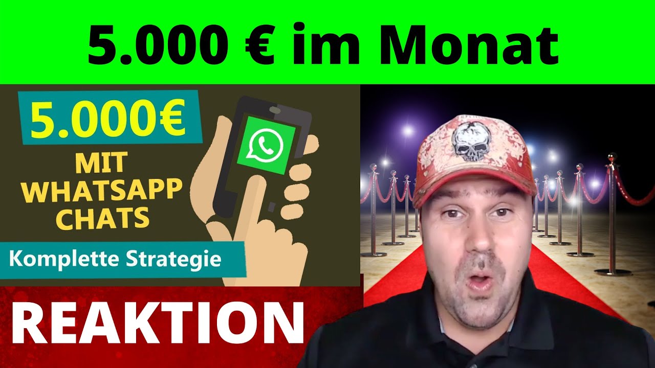 5.000€ im Monat 🤑 mit WHATSAPP Chats (neue Strategie zum GELD VERDIENEN) - Michael reagiert auf