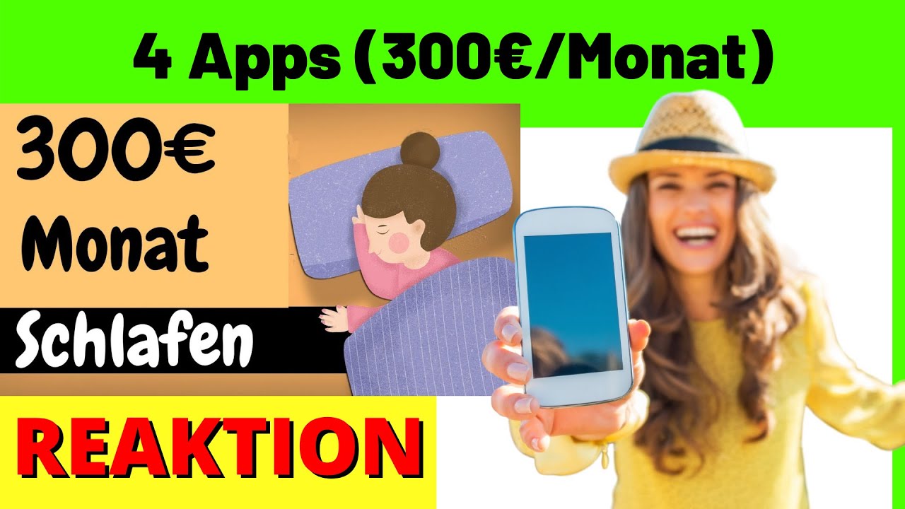 Im Schlaf Geld verdienen mit diesen 4 Apps / Handy (300€/Monat) [Michael Reagiertauf]